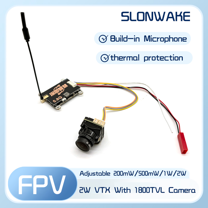 Fpv Camera Cmos - SLONWAKE 5.8G 56CH 2W transmitter VTX