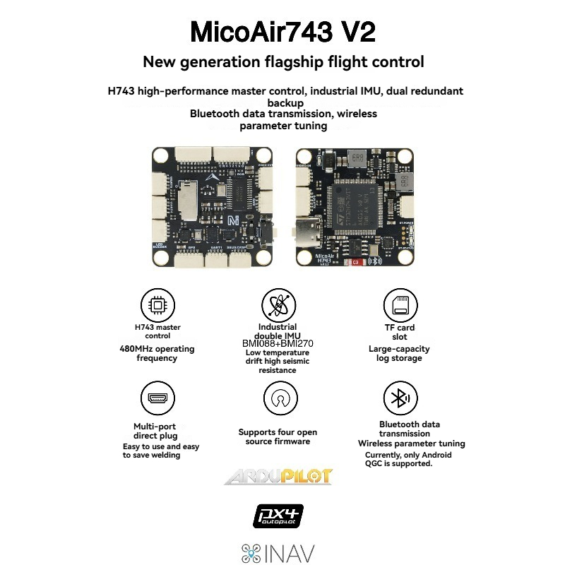 MicoAir743 V2   Flight Control - đánh giá và giá Drone Rc Flight Controller