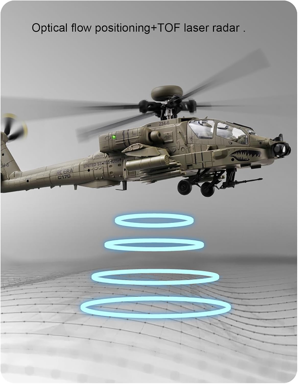 310MM 6CH C170 AH-64D Remote C - đánh giá và giá Drone Rc Bolide