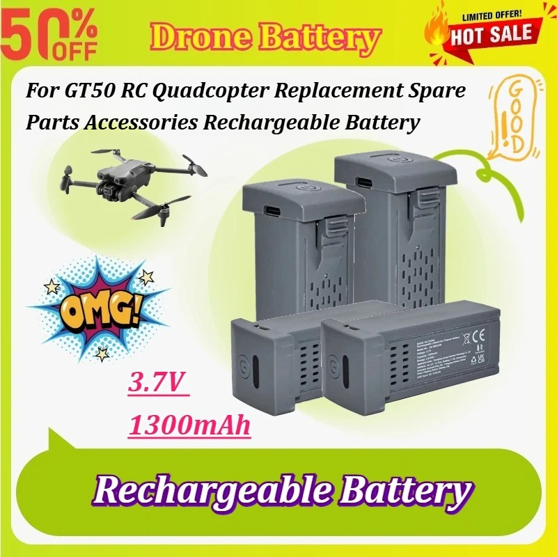 New 1-5Pcs 3.7V 1300mAh  Drone - đánh giá và giá Drone Rc Gt50