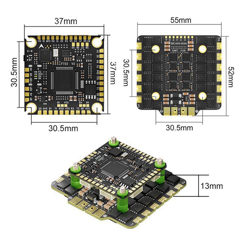 F780 V2 FC&ESC FPV Stack F722  - đánh giá và giá Flight Controller