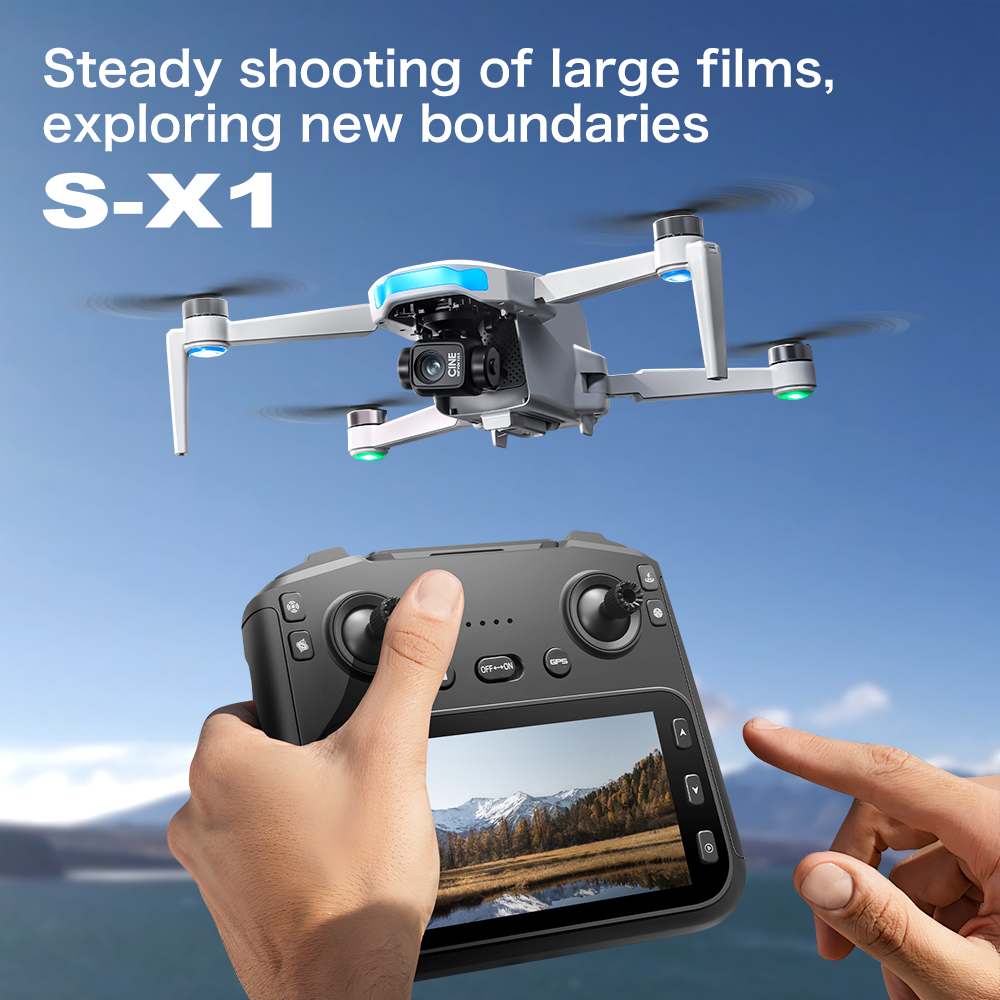 Original S-X1 GPS Drone 8KHD p - đánh giá và giá Drone X1 Rc