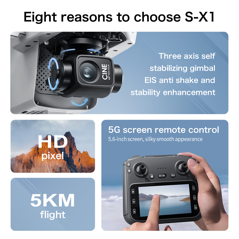 Top Deal S-X1 MAX GPS Drone 3  - đánh giá và giá Drone X1 Rc
