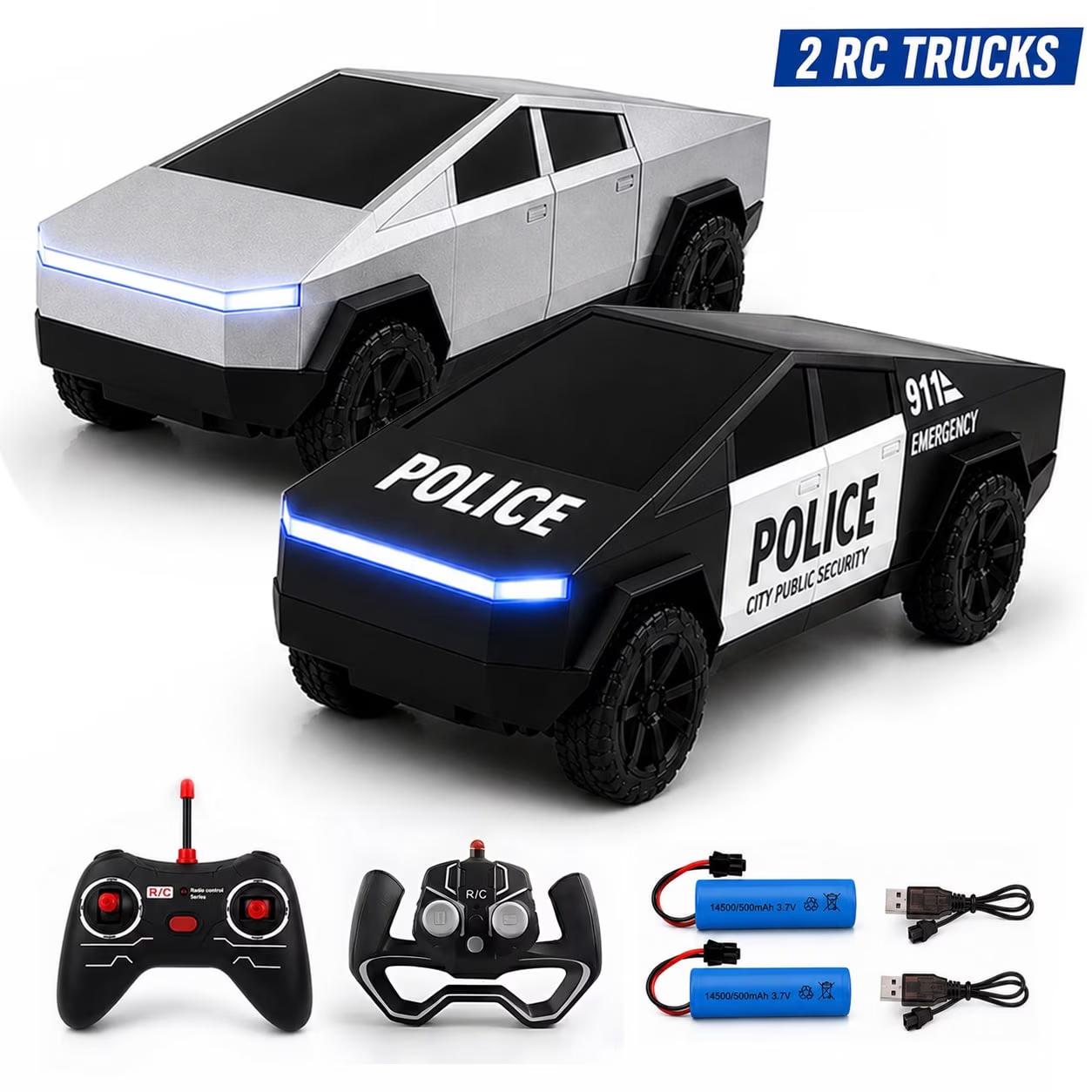 2PCS RC Cyber Truck Toys Remot - đánh giá và giá Drone Rc Bolide