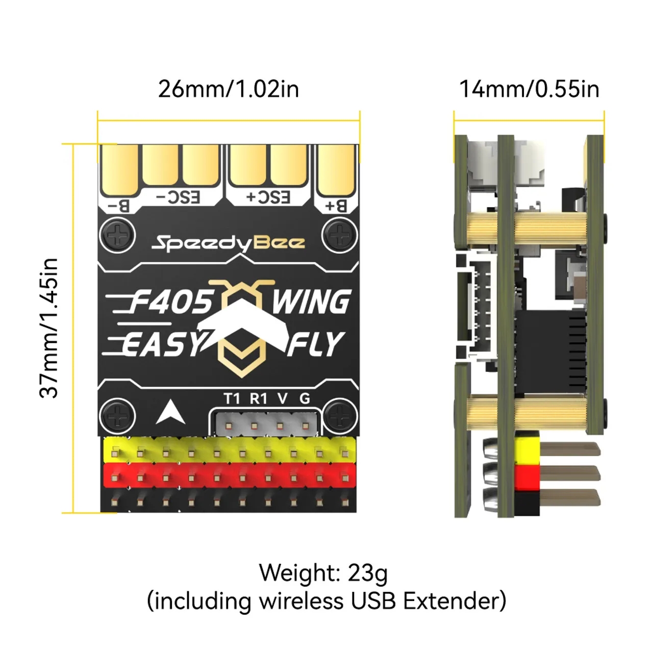 SpeedyBee F405 WING MINI Fixed - đánh giá và giá Flight Controller