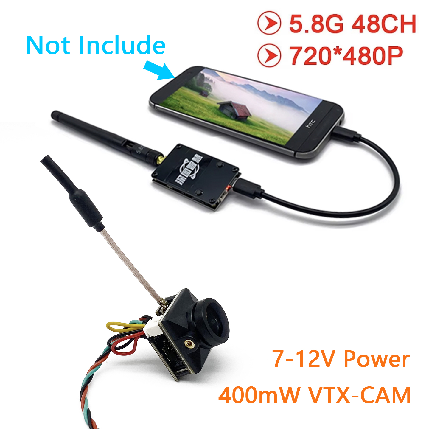 SLONWAKE 5.8G Analog UVC OTG R - đánh giá và giá Fpv Camera Cmos
