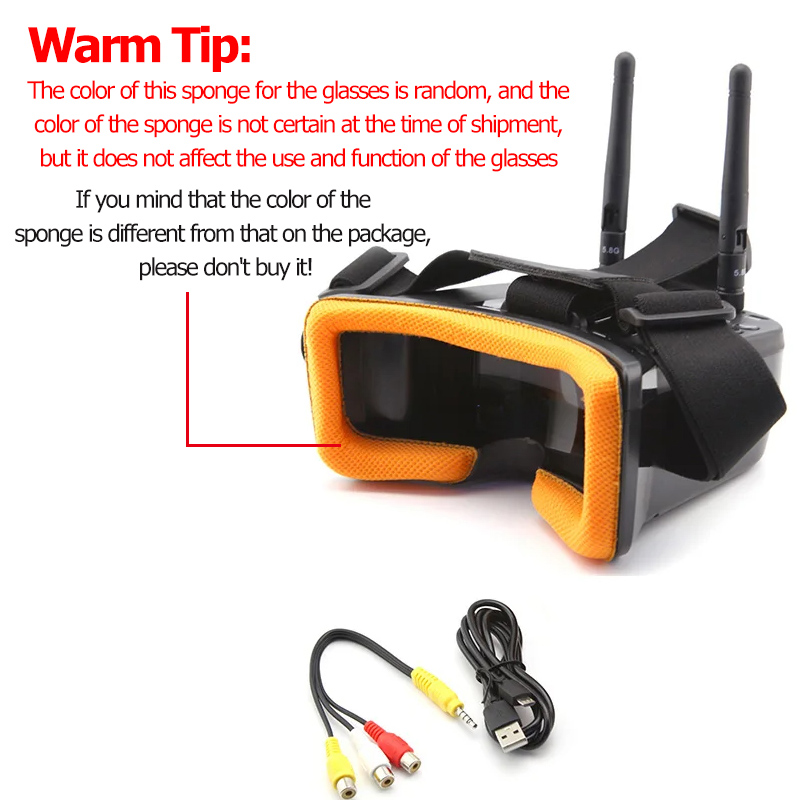 VR009 FPV Video Goggles 3Inch  - đánh giá và giá Fpv Antenna Receiver